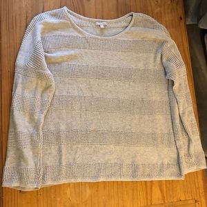 Banana Republic Grey Knitted Angora Sweater